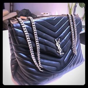 LOULOU LARGE IN "Y" MATELASSÉ LEATHER